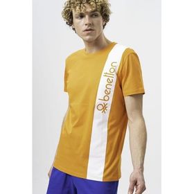 United Colors of Benetton BNT-M20474 Turuncu Erkek T-shirt
