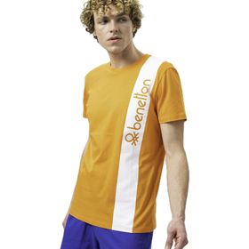 United Colors of Benetton BNT-M20474 Turuncu Erkek T-shirt