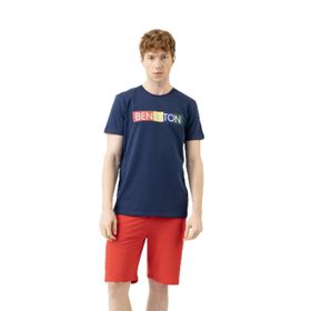 United Colors of Benetton BNT-M21158 Lacivert Erkek T-shirt