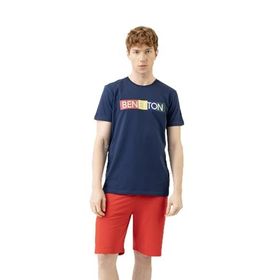 United Colors of Benetton BNT-M21158 Lacivert Erkek T-shirt
