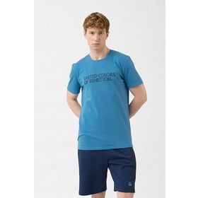 United Colors of Benetton BNT-M21184 Koyu Mavi Erkek T-shirt