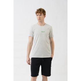 United Colors of Benetton BNT-M21198 Gri Melanj Erkek T-shirt