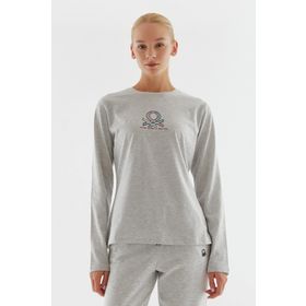 United Colors of Benetton BNT-W20751 Gri Melanj Kadın Sweatshirt