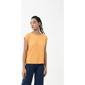 United Colors of Benetton BNT-W20979 Turuncu Kadın T-shirt