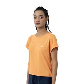 United Colors of Benetton BNT-W21016 Açık Turuncu Kadın T-shirt