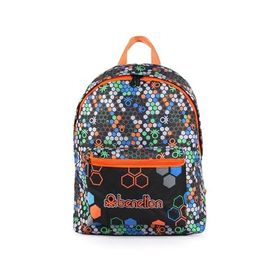 United Colors of Benetton BNT03672 Siyah Turuncu Okul Çantası
