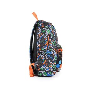 United Colors of Benetton BNT03672 Siyah Turuncu Okul Çantası