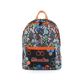United Colors of Benetton BNT03672 Siyah Turuncu Okul Çantası