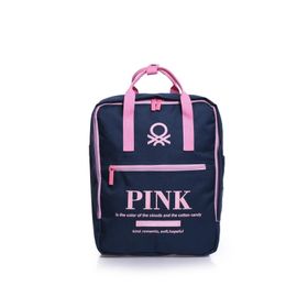 United Colors of Benetton BNT03818 Lacivert Pembe Kadın Sırt Çantası