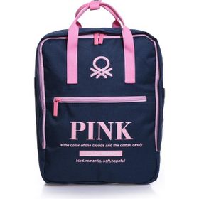 United Colors of Benetton BNT03818 Lacivert Pembe Kadın Sırt Çantası