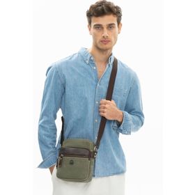 United Colors of Benetton BNT1013 Haki Erkek Çapraz Çanta