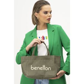 United Colors of Benetton BNT1102 Haki Kadın El Çantası