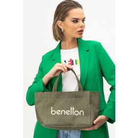 United Colors of Benetton BNT1102 Haki Kadın El Çantası