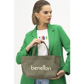 United Colors of Benetton BNT1102 Haki Kadın El Çantası