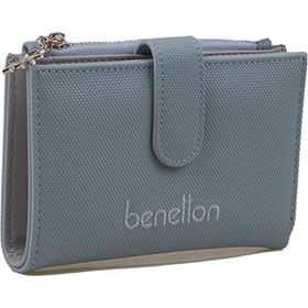 United Colors of Benetton BNT1300 Mavi Gri Kadın Cüzdan