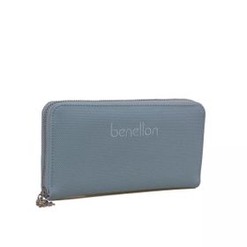 United Colors of Benetton BNT1305 Mavi Gri Kadın Cüzdan