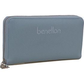 United Colors of Benetton BNT1305 Mavi Gri Kadın Cüzdan