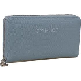 United Colors of Benetton BNT1305 Mavi Gri Kadın Cüzdan