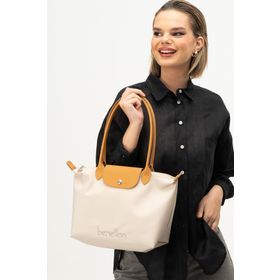 United Colors of Benetton BNT1357 Bej Camel Kadın El Çantası