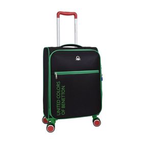 United Colors of Benetton BNT2100 Kumaş Siyah Kabin Boy Valiz