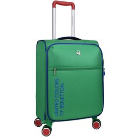 United Colors of Benetton BNT2100 Ultra Light Hafif Lüx Kumaş Büyük Boy Yeşil Valiz