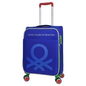 United Colors of Benetton BNT2200 Kumaş Saks Mavi Kabin Boy Valiz