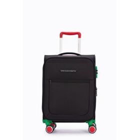 United Colors of Benetton BNT2800 Siyah Kabin Boy Kumaş Valiz