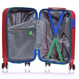 United Colors of Benetton BNT600 Polikarbon Kırılmaz Kırmızı Büyük Boy Valiz