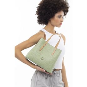 United Colors of Benetton BNT945 Yeşil Camel Kadın El Çantası