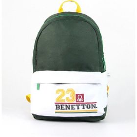 United Colors of Benetton BNTSRT76021 Yeşil-Beyaz Sırt Çantası
