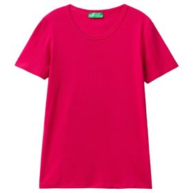 United Colors of Benetton Koyu Kırmızı Baskılı Kadın T-shirt