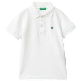 United Colors of Benetton Logolu Polo Beyaz Erkek Çocuk T-Shirt