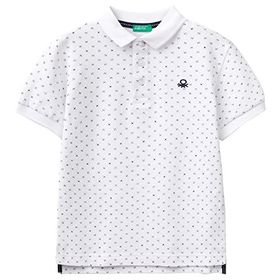 United Colors of Benetton Logolu Polo Beyaz Erkek Çocuk T-Shirt