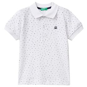 United Colors of Benetton Logolu Polo Beyaz Erkek Çocuk T-Shirt
