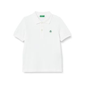 United Colors of Benetton Logolu Polo Beyaz Erkek Çocuk T-Shirt