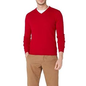 United Colors of Benetton Merino Koyu Gri Melanj Erkek V Yaka Kazak
