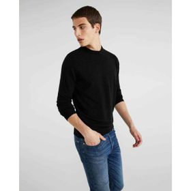 United Colors of Benetton Merino Siyah Bisiklet Yaka Erkek Kazak