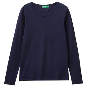 United Colors of Benetton M/L Pullunder Blau Blu 016 S Kadın T-Shirt
