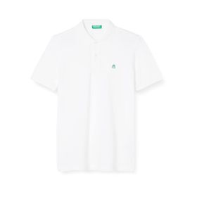 United Colors of Benetton Regular Fit Kısa Kollu Polo Beyaz Erkek T-Shirt