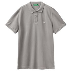 United Colors of Benetton Regular Fit Kısa Kollu Polo Gri Erkek T-Shirt