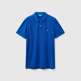 United Colors of Benetton Regular Fit Kısa Kollu Polo Mavi Erkek T-Shirt