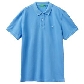 United Colors of Benetton Regular Fit Kısa Kollu Polo Mavi Erkek T-Shirt