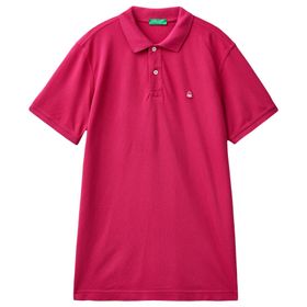 United Colors of Benetton Regular Fit Kısa Kollu Polo Pembe Erkek T-Shirt
