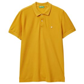 United Colors of Benetton Regular Fit Kısa Kollu Polo Sarı Erkek T-Shirt