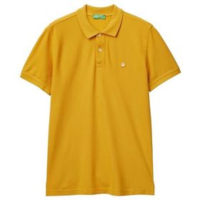 United Colors of Benetton Regular Fit Kısa Kollu Polo Sarı Erkek T-Shirt