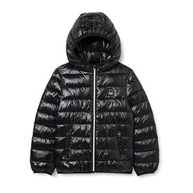 United Colors of Benetton Siyah Mevsimlik Puffer Kız Çocuk Mont