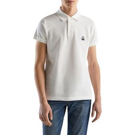 United Colors of Benetton Slim Fit Kısa Kollu Polo Beyaz Erkek T-Shirt
