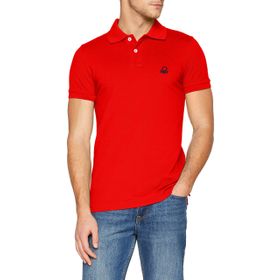 United Colors of Benetton Slim Fit Kısa Kollu Polo Kırmızı Erkek T-Shirt