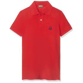 United Colors of Benetton Slim Fit Kısa Kollu Polo Kırmızı Erkek T-Shirt