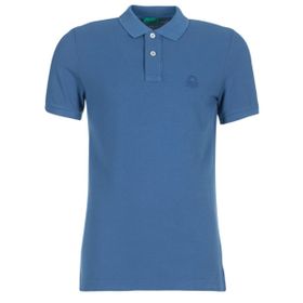 United Colors of Benetton Slim Fit Kısa Kollu Polo Mavi Erkek T-Shirt